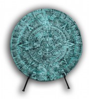 Calendario Maya Monocolore Verde